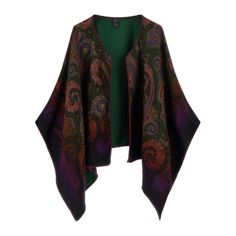 Etro Women Reversible Paisley Dégradé Cape